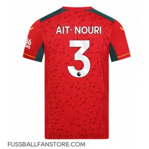 Wolves Rayan Ait-Nouri #3 Replik Auswärtstrikot 2023-24 Kurzarm